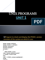 Unix Programs