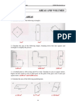 Unit 14 Areas and Volumes (Word Problems)