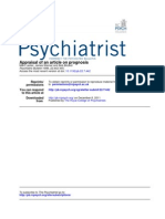 Appraisal of An Article On Prognosis: 1998, 22:442-445. Marc Lester, James Warner and Bob Blizard