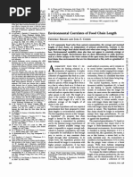 Environmental Correlates of Food Chain Length: Frpdpric Briand E. Cohen