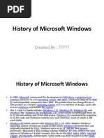 History of Microsoft Windows