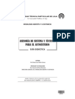 Asesoría de Sistema Y Técnicas para El Autoestudio: Guía Didáctica