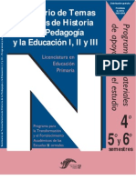 Seminario de Temas Selectos de Historia de La Pedagogía y La Educación