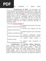 Establishment of SEBI: The Securities And: Banks