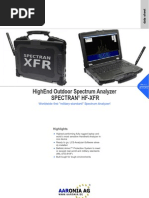 Outdoor Spectrum Analyzer Spectran HF-XFR