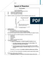 Speed of Reaction Summary