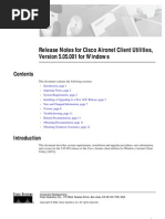 Release Notes For Cisco Aironet Client Utilities, Version 5.05.001 For Windows