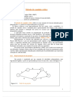 Método Do Caminho Crítico - PERT-CPM