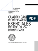 Cuadro Basico de Medicamentos Esenciales RD