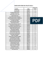 Seleccionados y Posiciones para La Feria