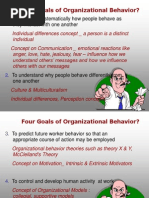 Organizational Behavior and Conflict