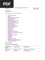 This Appendix Covers The Following Topics:: Profile Options