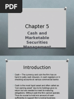 CHAP 5 - Cash & Marketable Securities MGT