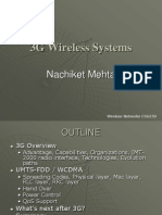 3G Wireless Systems: Nachiket Mehta