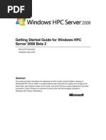 Getting Started Guide For Windows HPC Server 2008 Beta 2