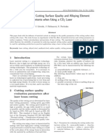 Relation Between Cutting Surface Quality and Alloying Element Contents When Using A CO Laser