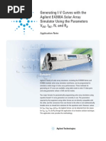 Generating I-V Curve E4360A