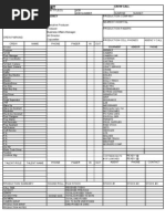 Commercial Call Sheet