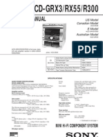 Service Manual: HCD-GRX3/RX55/R300