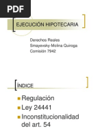 Ejecución Hipotecaria