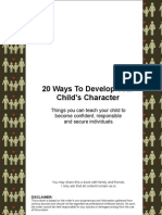 20 Ways To Develop Your Child's Character