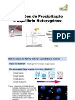 1.2 - UFCD7 - Apresentacao - Reacções de Precipitacao e Equilibrio Heterogeneo