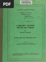 A Similarity Solution For The Gulf Stream: Technical Report No. 30 (WB-E55A Series)