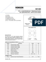 FM Broadcast Applications RF & Microwave Transistors: Pin Connection