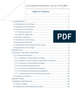 Prospects and Challenges of The Ethiopian Commodity Exchange