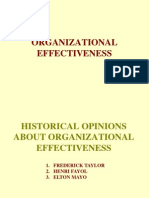 Organization Effectiveness