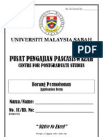 Application Form UMS