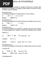 14 - Criterios de Divisibilidad