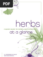 NIH Herbs at A Glance