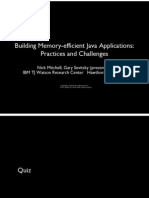 Building Memory-Efficient Java Applications: Practices and Challenges