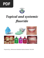 Topical and Systemic Fluoride