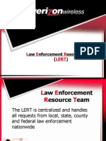 Verizon Law Enforcement Resource Team