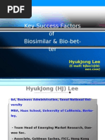 Key Success Factors of Biosimilars (eng) -중앙대