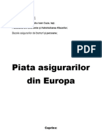 Piata Asigurarilor Din Europa