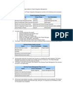 Project Integration Management