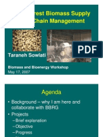 Forest Biomass Supply Chain Management