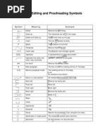 Proofread Symbols