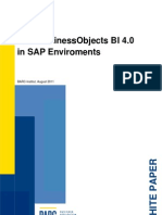 SAP Business Objects BI 4 0 in SAP Environments