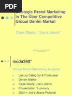 Strategic Brand Marketing in The Über Competitive Global Denim Market