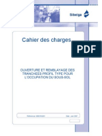 SIB07AG001 Cahier Des Charges Ouverture Remblayage Tranchées