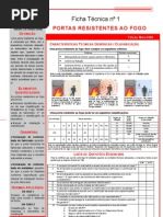 Ficha Tecnica Nº 1 Portas Resistentes Ao Fogo