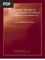 2008 Feb Capacitación Mundial de Líderes - Edificar Posteridad