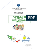 Factibilidad de Exportar Jabón de Tocador A México