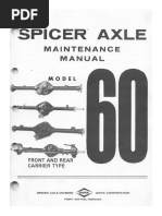 Dana 60 Axle Repair Manual