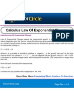 Calculus Law of Exponential Change