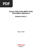 Oracle Soa Suite/Bpm Suite Virtualbox Appliance: Release Note 1